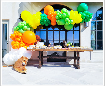 Safari Birthday Party Safari Balloon Garland from Milan Event Experience